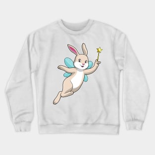 Rabbit as Fairy with Magic wand Crewneck Sweatshirt